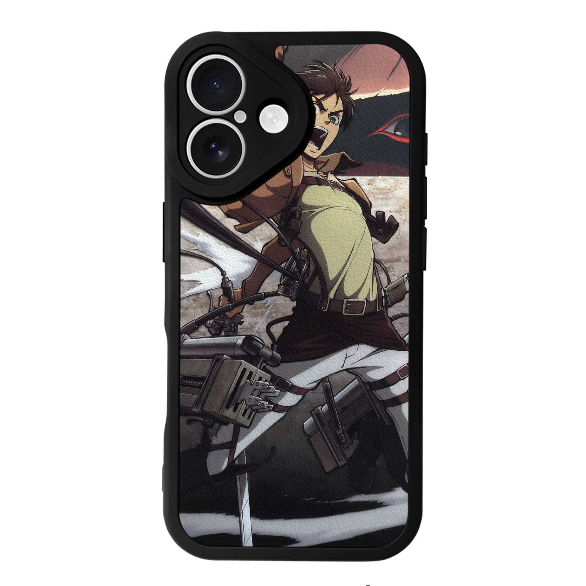 （画像用） 進撃の巨人 Attack on Titan 【iPhone 16シリーズ対応】シリコンスマホケース（レザー調） 材質：シリコン